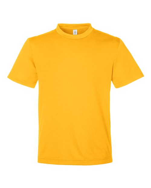 Team 365 TT15Y, Youth Zone Performance Mesh T-shirt, Sport Athletic Gold