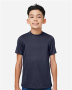 Team 365 TT15Y, Youth Zone Performance Mesh T-shirt, Sport Dark Navy
