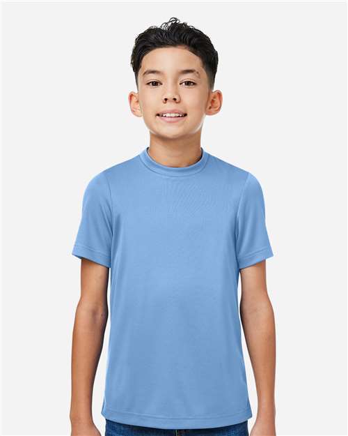 Team 365 TT15Y, Youth Zone Performance Mesh T-shirt, Sport Light Blue