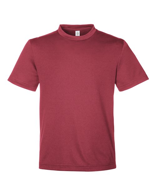 Team 365 TT15Y, Youth Zone Performance Mesh T-shirt, Sport Maroon