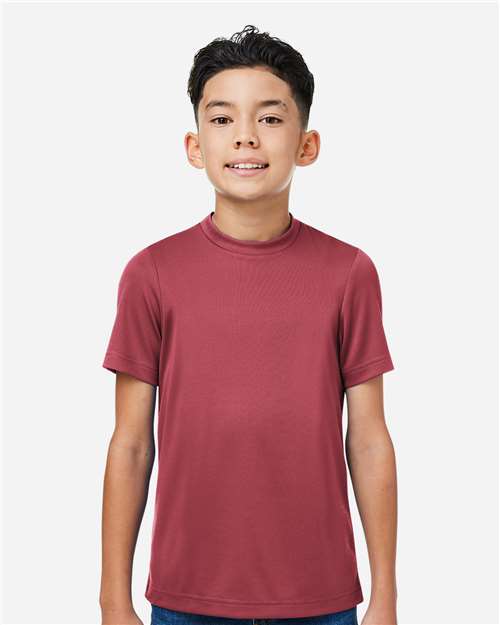Team 365 TT15Y, Youth Zone Performance Mesh T-shirt, Sport Maroon