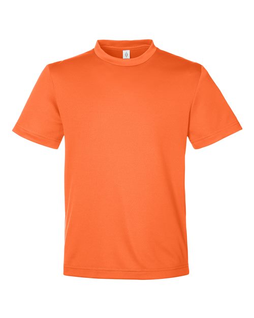Team 365 TT15Y, Youth Zone Performance Mesh T-shirt, Sport Orange