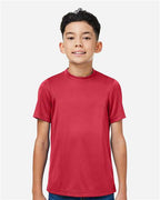 Team 365 TT15Y, Youth Zone Performance Mesh T-shirt, Sport Scarlet Red