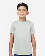 Team 365 TT15Y, Youth Zone Performance Mesh T-shirt, Sport Silver