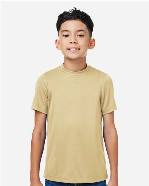 Team 365 TT15Y, Youth Zone Performance Mesh T-shirt, Sport Vegas Gold