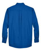 Harriton M500, 13845 Men's Easy Blend Twill Shirt, French Blue
