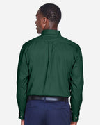Harriton M500, 13845 Men's Easy Blend Twill Shirt, Hunter