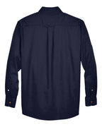 Harriton M500, 13845 Men's Easy Blend Twill Shirt, Navy