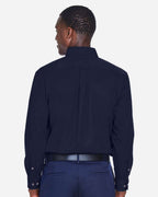 Harriton M500, 13845 Men's Easy Blend Twill Shirt, Navy