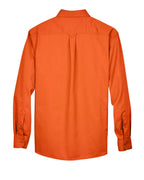 Harriton M500, 13845 Men's Easy Blend Twill Shirt, Team Orange