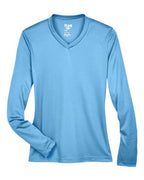 Team 365 TT11WL, Women's Zone Performance Long Sleeve T-shirt, Sport Light Blue