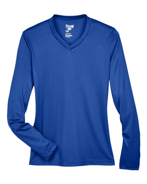 Team 365 TT11WL, Women's Zone Performance Long Sleeve T-shirt, Sport Royal