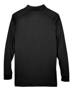Harriton M211L, 13849 Men's Advantage Long Sleeve Tactical Polo, Black
