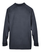 Harriton M211L, 13849 Men's Advantage Long Sleeve Tactical Polo, Dark Charcoal