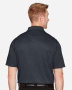 Harriton M348, 13850 Men's Advantage Snag Protection Plus Polo, Dark Charcoal