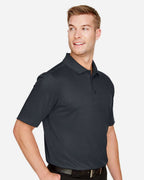 Harriton M348, 13850 Men's Advantage Snag Protection Plus Polo, Dark Charcoal