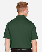 Harriton M348, 13850 Men's Advantage Snag Protection Plus Polo, Dark Green
