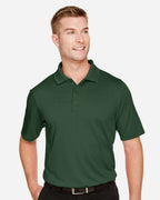 Harriton M348, 13850 Men's Advantage Snag Protection Plus Polo, Dark Green