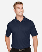 Harriton M348, 13850 Men's Advantage Snag Protection Plus Polo, Dark Navy