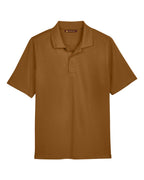 Harriton M348, 13850 Men's Advantage Snag Protection Plus Polo, Duck Brown