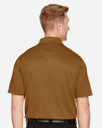 Harriton M348, 13850 Men's Advantage Snag Protection Plus Polo, Duck Brown