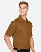 Harriton M348, 13850 Men's Advantage Snag Protection Plus Polo, Duck Brown