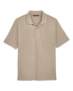 Harriton M348, 13850 Men's Advantage Snag Protection Plus Polo, Khaki