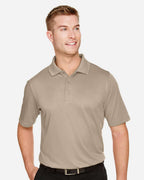 Harriton M348, 13850 Men's Advantage Snag Protection Plus Polo, Khaki