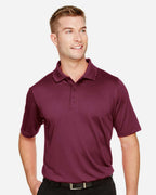Harriton M348, 13850 Men's Advantage Snag Protection Plus Polo, Maroon