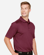 Harriton M348, 13850 Men's Advantage Snag Protection Plus Polo, Maroon