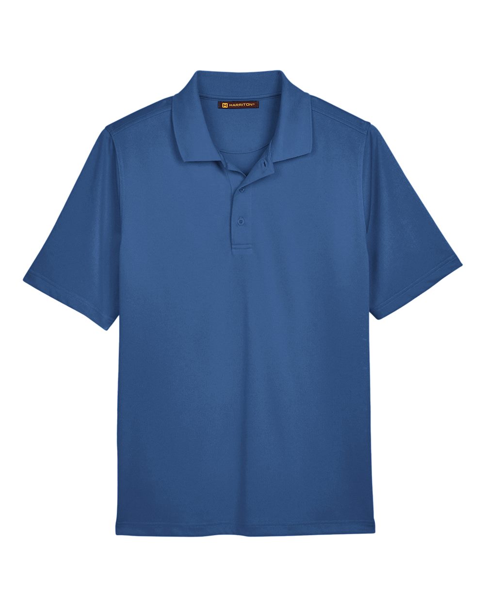Harriton M348, 13850 Men's Advantage Snag Protection Plus Polo, Pool Blue