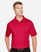Harriton M348, 13850 Men's Advantage Snag Protection Plus Polo, Red