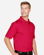 Harriton M348, 13850 Men's Advantage Snag Protection Plus Polo, Red
