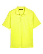 Harriton M348, 13850 Men's Advantage Snag Protection Plus Polo, Safety Yellow