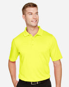 Harriton M348, 13850 Men's Advantage Snag Protection Plus Polo, Safety Yellow