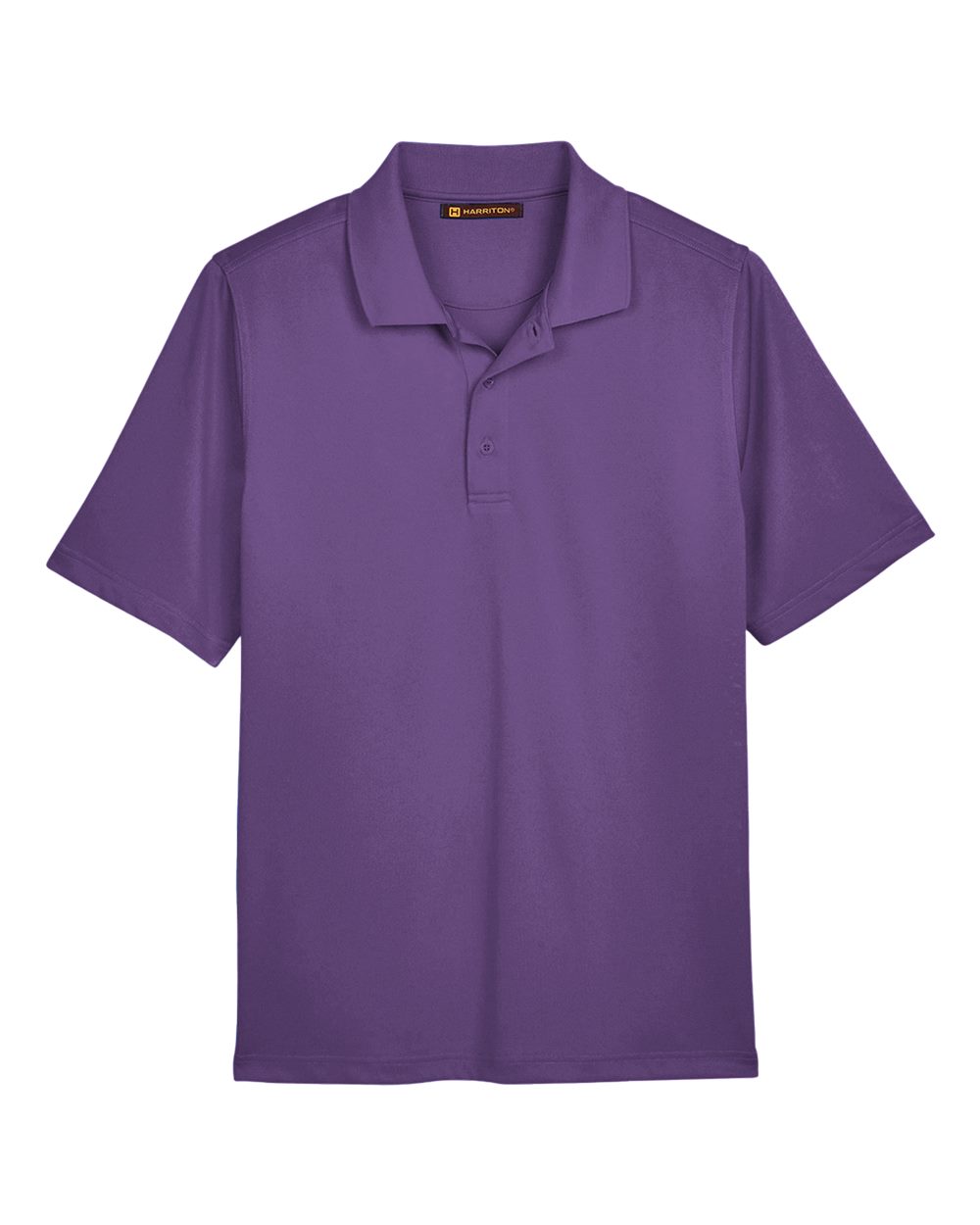 Harriton M348, 13850 Men's Advantage Snag Protection Plus Polo, Team Purple