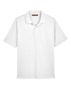 Harriton M348, 13850 Men's Advantage Snag Protection Plus Polo, White