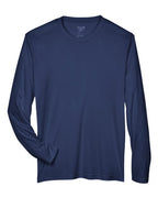 Team 365 TT11L, Men's Zone Performance Long Sleeve T-shirt, Sport Dark Navy