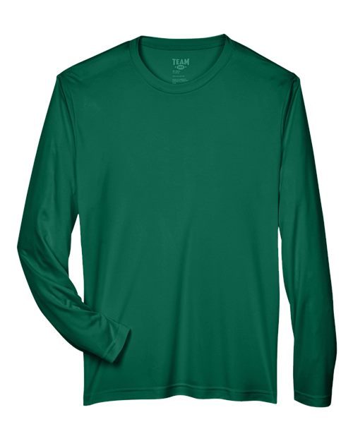 Team 365 TT11L, Men's Zone Performance Long Sleeve T-shirt, Sport Forest