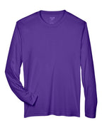 Team 365 TT11L, Men's Zone Performance Long Sleeve T-shirt, Sport Purple