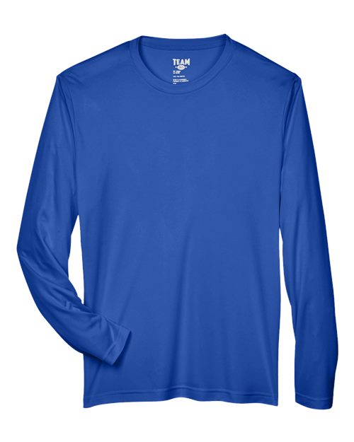 Team 365 TT11L, Men's Zone Performance Long Sleeve T-shirt, Sport Royal