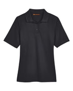 Harriton M348W, 13856 Women's Advantage Snag Protection Plus Polo, Black