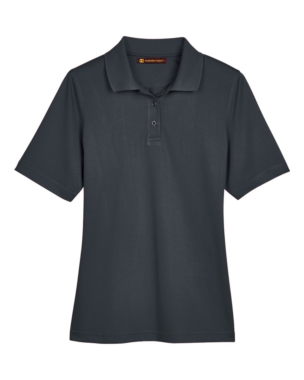 Harriton M348W, 13856 Women's Advantage Snag Protection Plus Polo, Dark Charcoal