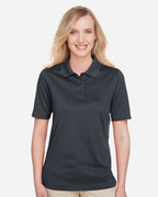 Harriton M348W, 13856 Women's Advantage Snag Protection Plus Polo, Dark Charcoal