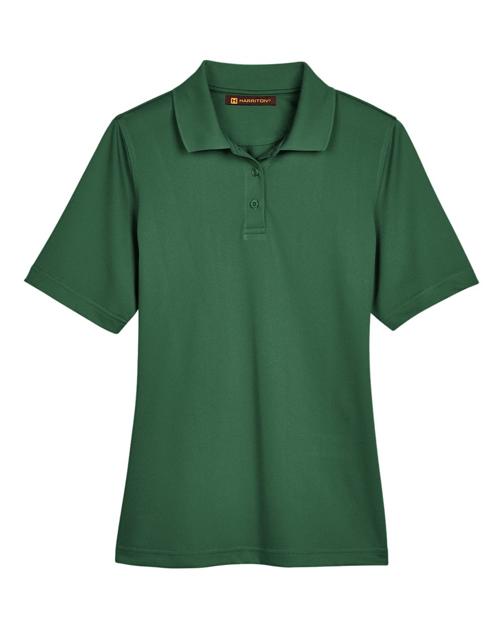 Harriton M348W, 13856 Women's Advantage Snag Protection Plus Polo, Dark Green