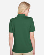 Harriton M348W, 13856 Women's Advantage Snag Protection Plus Polo, Dark Green