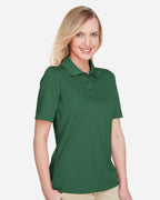 Harriton M348W, 13856 Women's Advantage Snag Protection Plus Polo, Dark Green