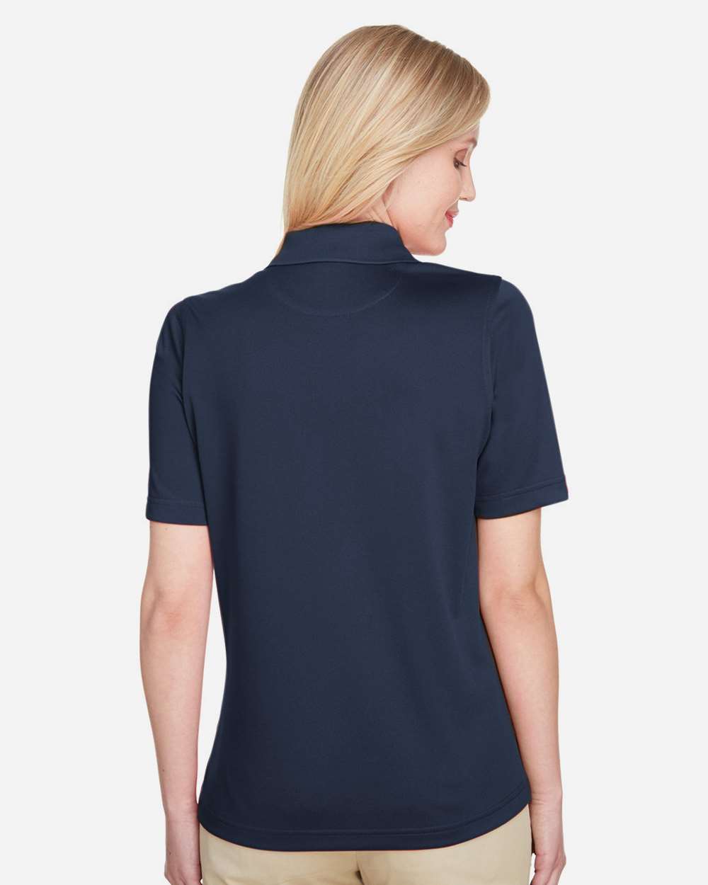 Harriton M348W, 13856 Women's Advantage Snag Protection Plus Polo, Dark Navy