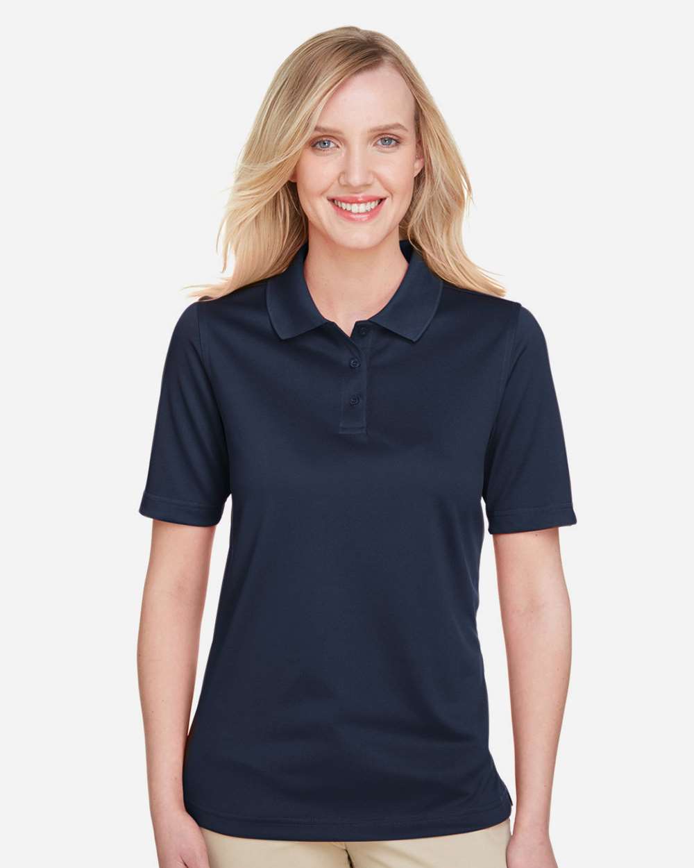 Harriton M348W, 13856 Women's Advantage Snag Protection Plus Polo, Dark Navy