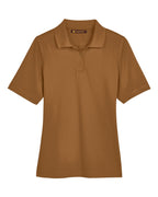 Harriton M348W, 13856 Women's Advantage Snag Protection Plus Polo, Duck Brown